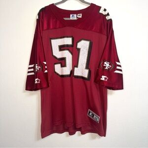 Rare Vintage San Francisco 49ers Ken Norton Jr. 51 Jersey Starter 90’s XL sz 52